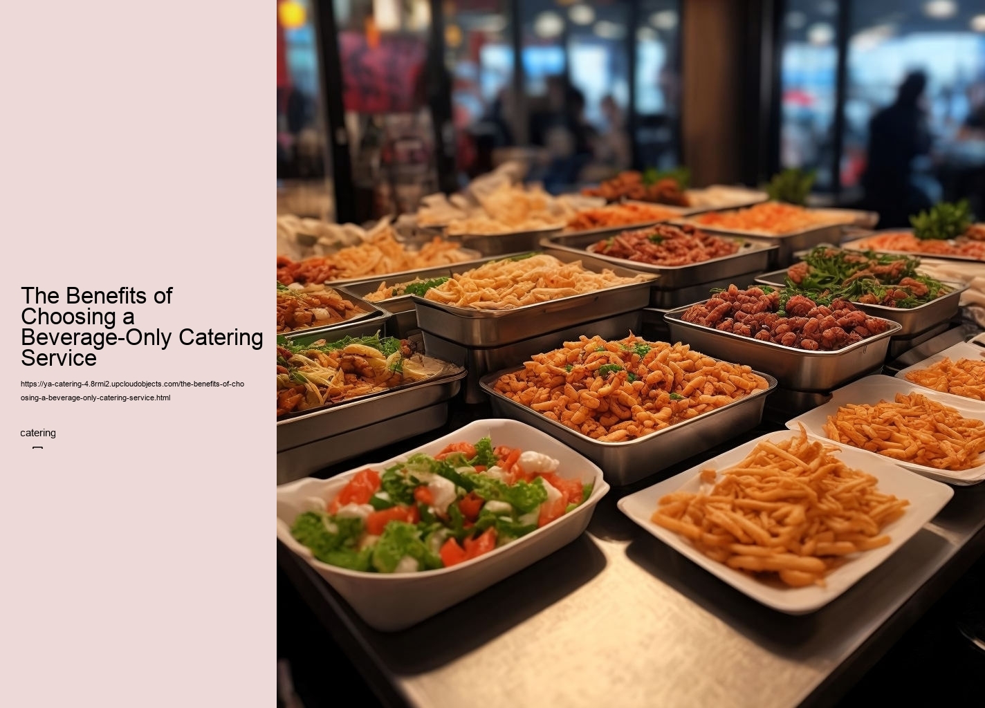 The Benefits of Choosing a Beverage-Only Catering Service